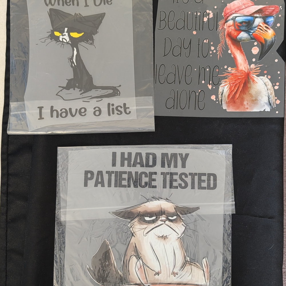 Assortment Of Heat Transfer Iron On Decals And Sticker Decals - Picture 8 of 9